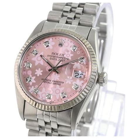 rolex datejust flowers|rolex datejust official site.